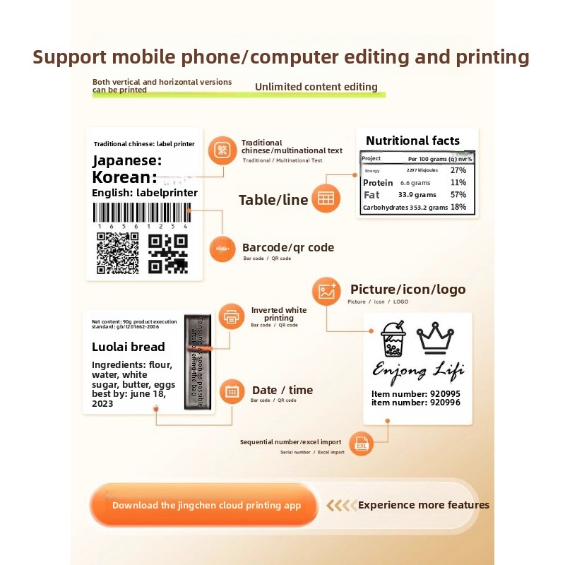 B3S Commercial Food Portable B - Barcode Printer review and price